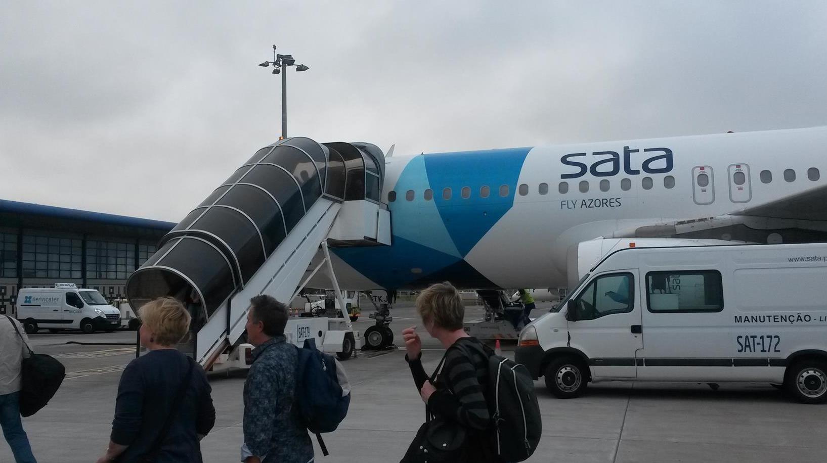 Ankunft auf dem Aeroporto Ponta Delgada