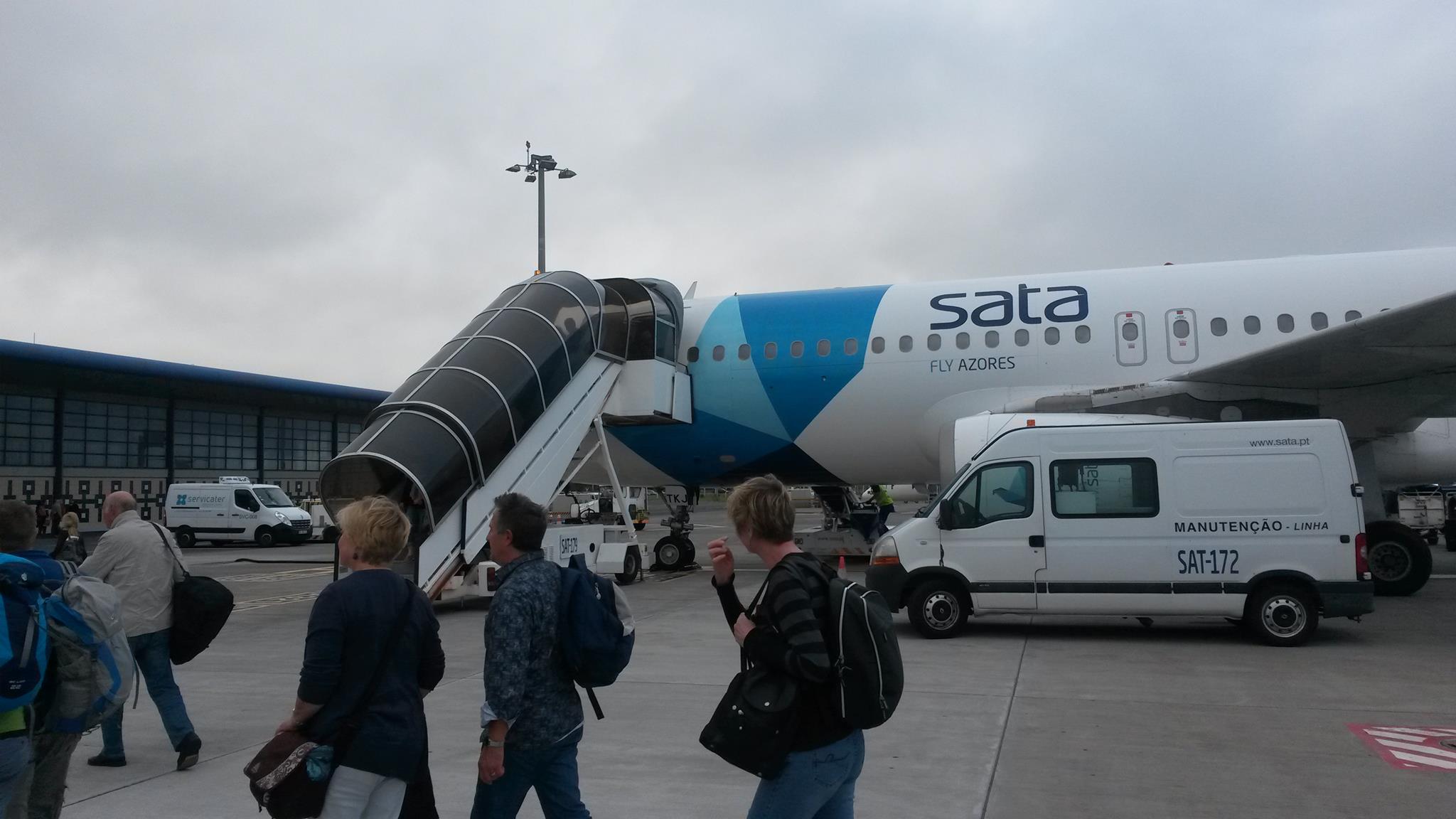 Ankunft auf dem Aeroporto Ponta Delgada